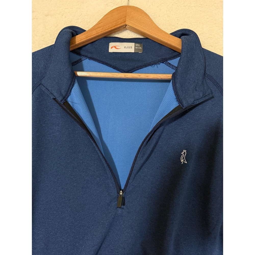KJUS Pullover Mens 2XL Blue Keano Half Zip Golf Performance Stretch MG25-D04 - Picture 5 of 10